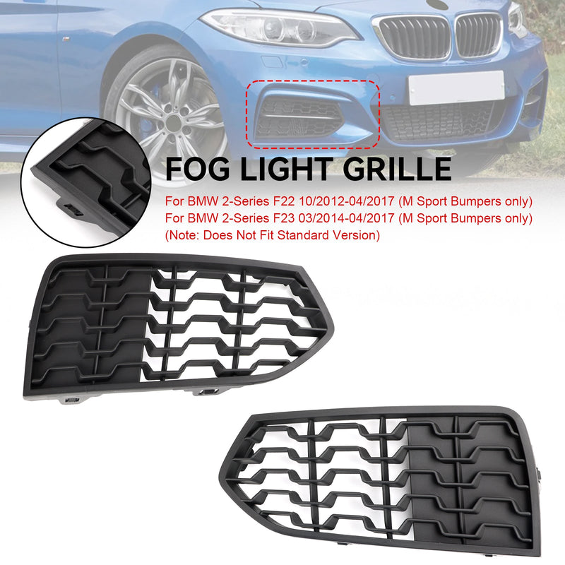 BMW F22 F23 2012-2017 2 stk Frontfanger M Tåkelys Grill Grill