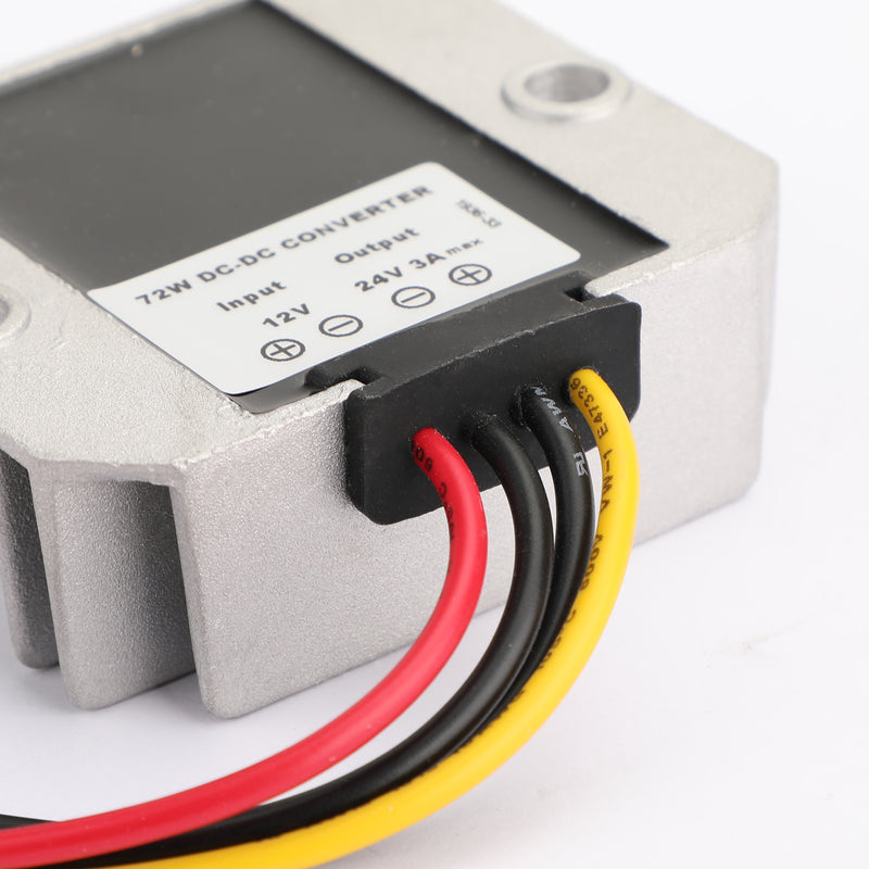 Convertidor de voltaje elevador de 12V a 24V DC-DC, fuentes de alimentación industriales de 3A y 72W