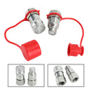 3/4" NPT-par hydraulisk flad-hurtigkobling minilæsser til Bobcat ISO 16028