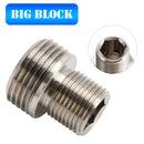 Adaptador de inserción de filtro de aceite Big Block BBF 429 460 385 Series 400 M para Ford