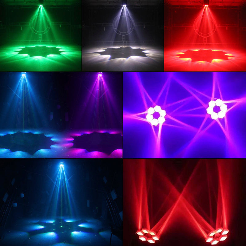 6*15W Bee Eyes LED RGBW Strahl Moving Head Disco DJ Party Effekt Bühnenlicht