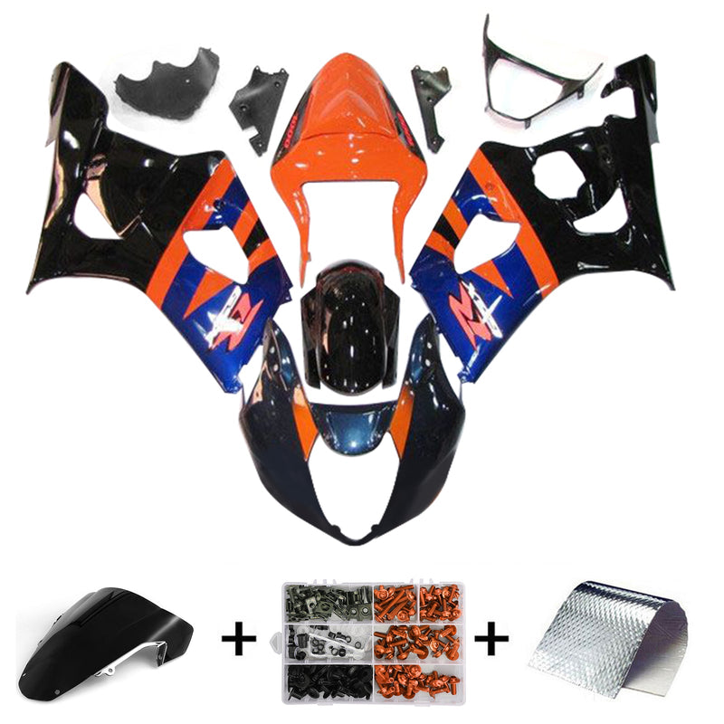 2003-2004 Suzuki GSXR1000 K3 Injection Fairing Set Body Plast ABS