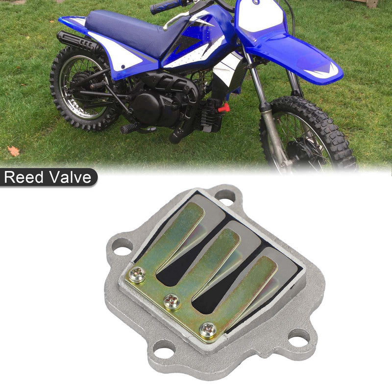 Válvula de lengüeta de admisión para motocicleta, nueva, para Yamaha PW80 PY80 G80T PW244, genérica