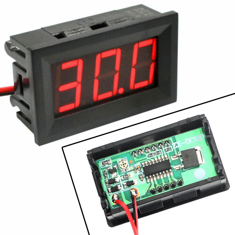 5 Stück DC5-120V 0,56" 2-Draht-LED-Digitalanzeigetafel Voltmeter Volt Tester