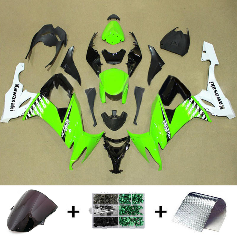 Conjunto de carenagens Amotopart para Kawasaki ZX10R 2008-2010, corpo, plástico, ABS