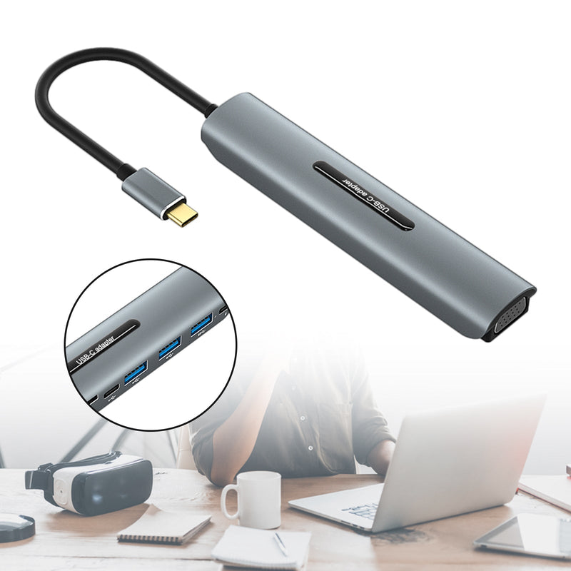 Dock Station 9 em 1 USB-C 4K HD VGA PD100W para laptops MacBook tipo C