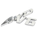 3D Chrome Metal 4WD takalokasuoja Embge Badge Tarra 4WD SUV V6 Generic