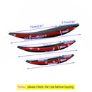 Pakke med 6 Universal Black Gloss Bil/Auto Front Bumper Fins Spoiler Canards Refit