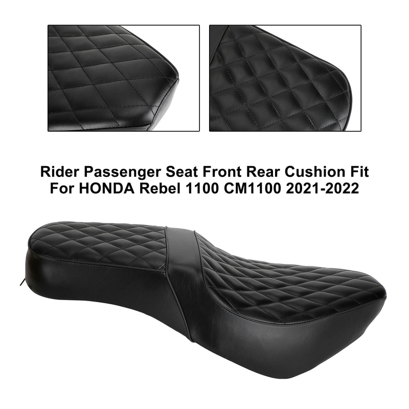 Ersatz-Fahrer-Beifahrersitz Vorne Hinten Schwarz Für Honda Rebel Cm1100 2021-2024