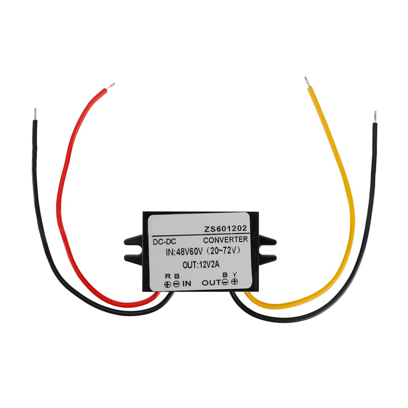 Vanntett DC-DC-omformer 60V trinn ned til 12V bilstrømforsyningsmodul