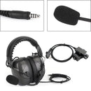 C5 Einstellbares Headset mit Geräuschunterdrückung, 6-polig, U94 PTT für HYT TD500 TD510 TD520