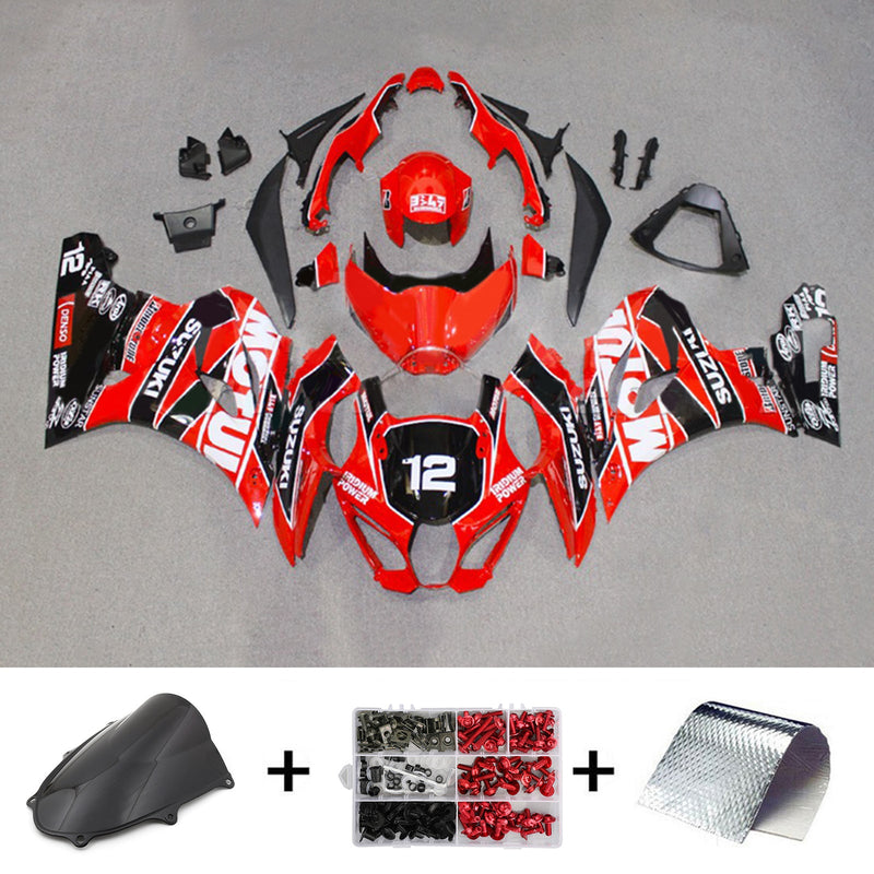 Amotopart Suzuki GSXR1000 2017-2023 K17 kåpesett Body Plastic ABS