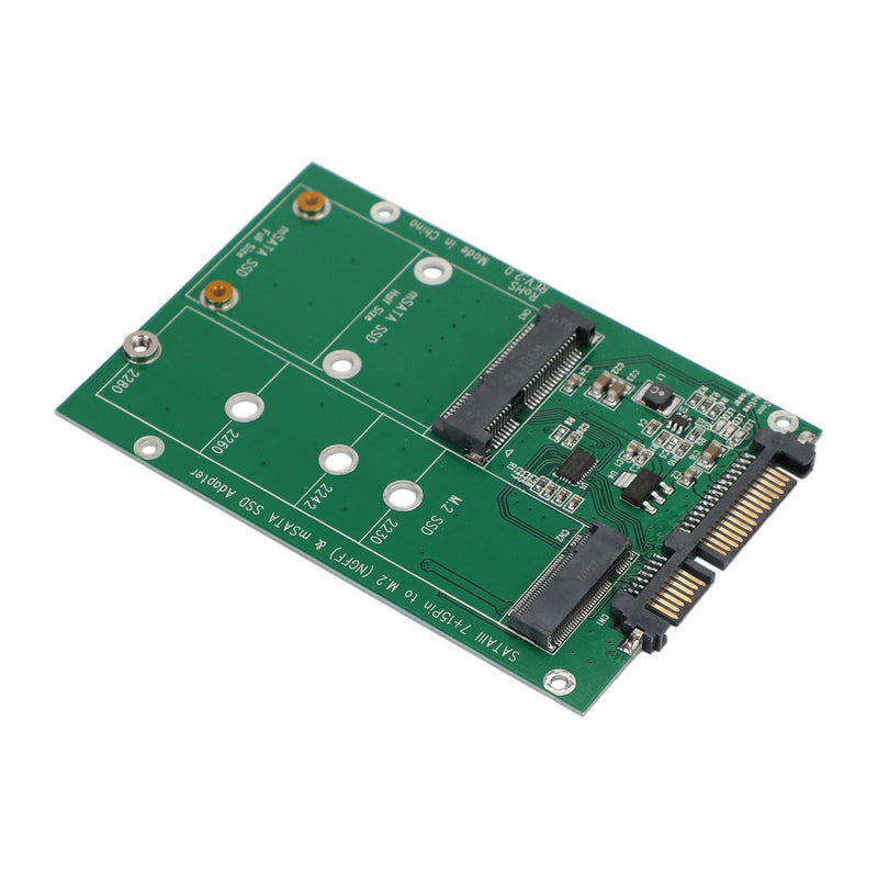 M.2 NGFF mSATA SSD Festplatte auf SATA 3 Adapter PCI-E Kartenplatinenkonverter