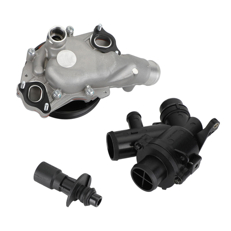 Jaguar 2010-2015 XK XKR XKR-S vattenpump med bultar, packningar, pluggar + termostatsats