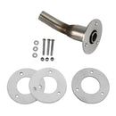 Auspuffauslass + Trägerplatte &amp; Befestigungen für Eberspacher für Webasto Heizung 24 mm