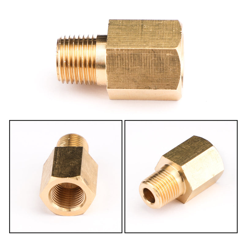 1/8 npt hunn til 1/8 BSPT hann adapter målere gjenge oljetrykk adapter