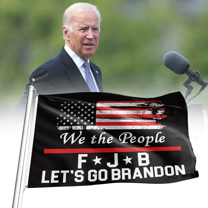 Bandera de Let's Go Brandon, 3x5 pies, divertida FJB Anti Joe Biden 2021, bandera para jardín y patio