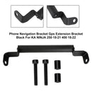 Kawasaki Ninja 250 2018-2021 400 Gps forlengelsesbrakett telefon satellittnavigasjonsfeste