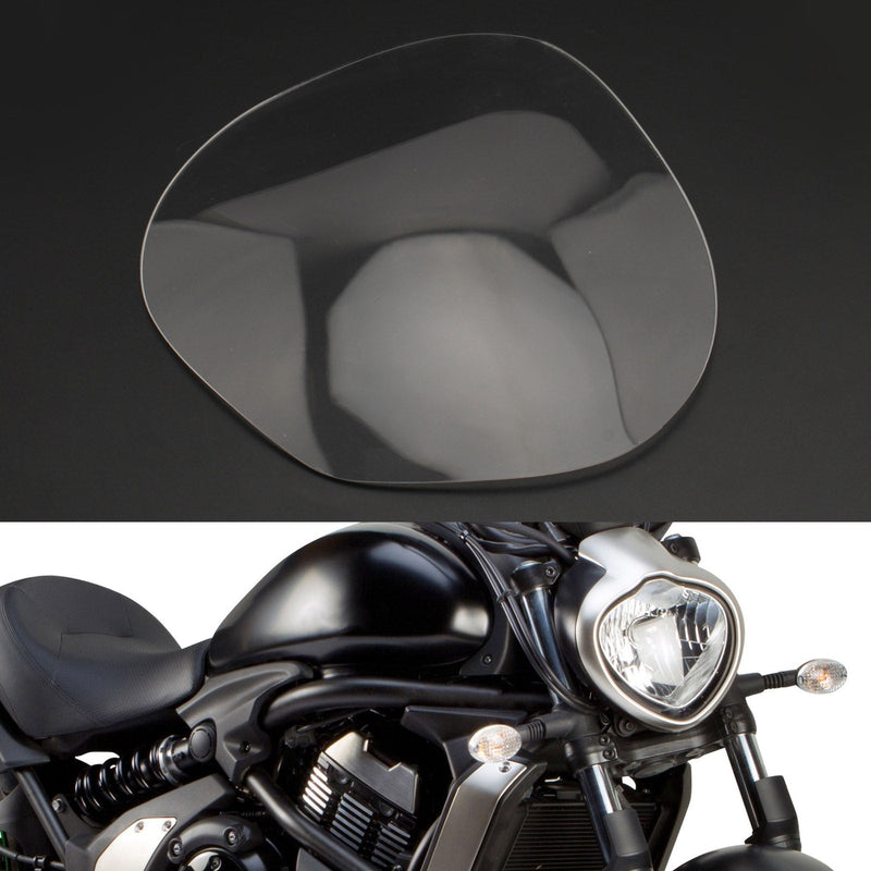 Osłona soczewki przedniego reflektora pasuje do Kawasaki Vulcan S 2015-2021 Smoke Generic