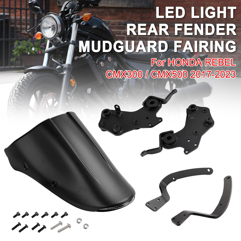 Carenado guardabarros trasero luz LED Honda REBEL CMX 300 500 2017-2023