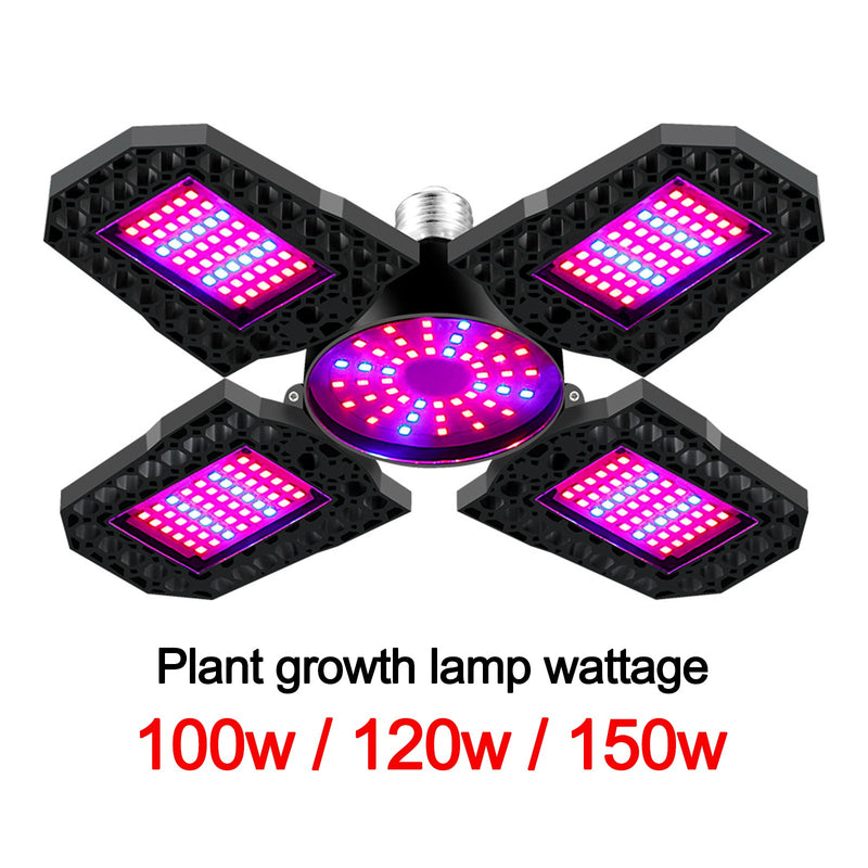 E27 LED Grow Light mit faltbarem Vollspektrum-Wachstumslicht für Zimmerpflanzen