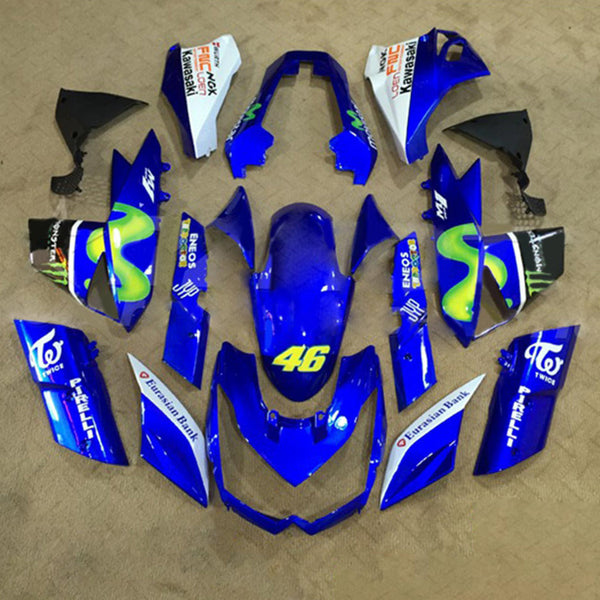 Amotopart kåpa Set för Kawasaki Z1000 2010-2013 Body Plastic ABS