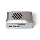 Caja protectora Silver Shadow Shell Raspberry pi5, material ABS, control de velocidad, ventilador
