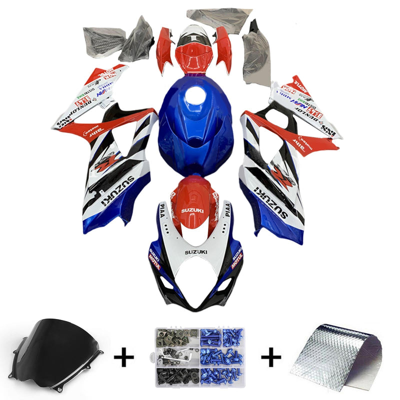 Amotopart Suzuki GSXR1000 2007-2008 Zestaw owiewek K7 Korpus Plastik ABS