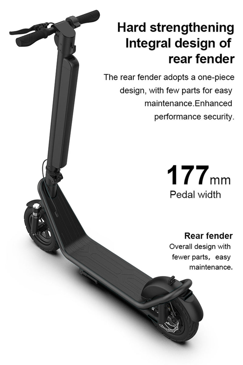 Impulsión adulta de la parte posterior del amortiguador de choque de la aleación de aluminio de la vespa eléctrica plegable de 10 pulgadas