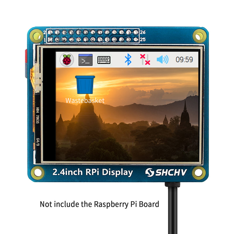 2,4 Zoll 320*240 Pixel LED -Anzeige für Raspberry PI 4B 3B+ Null 2 W