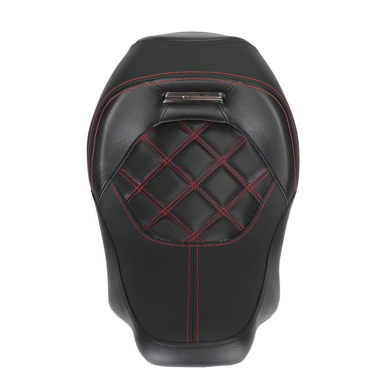 Asiento del conductor y pasajero adecuado rojo para Touring CVO Electra Street Glide 09-23