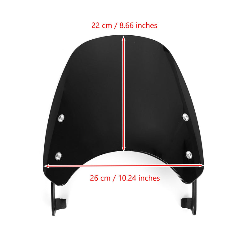 ABS motorsykkel frontrute for Triumph Speed ​​​​Twin 1200 2019-2021 Generisk