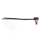 1 stk Normalt lukket Momentan Selvnulstilling Trykknap Reset Switch med ledning Rød