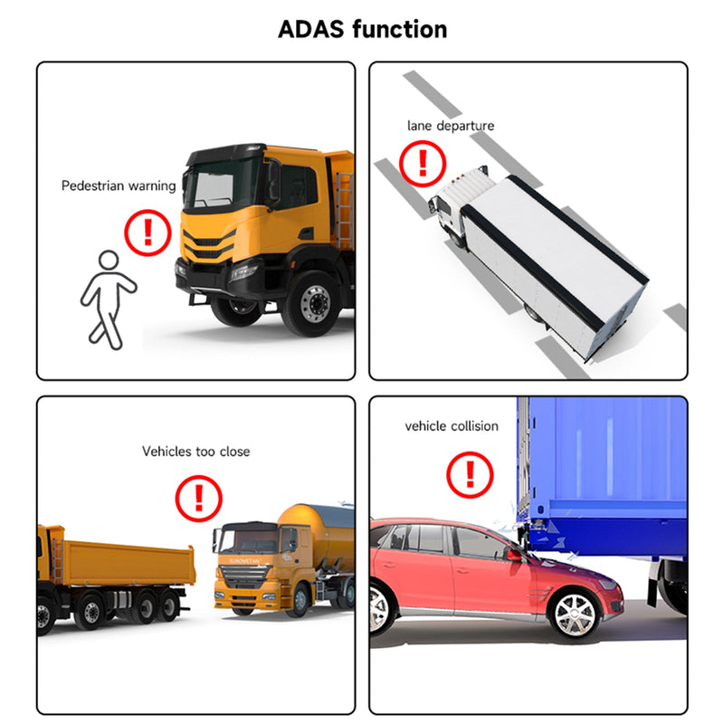 10,1 tum 1024*600 IPS touch-version med BSD för husbil, lastbil, buss + 4 bakre kameror