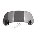 Motorsykkel Justerbar Clip On Windshield Extension Spoiler Vindavviser