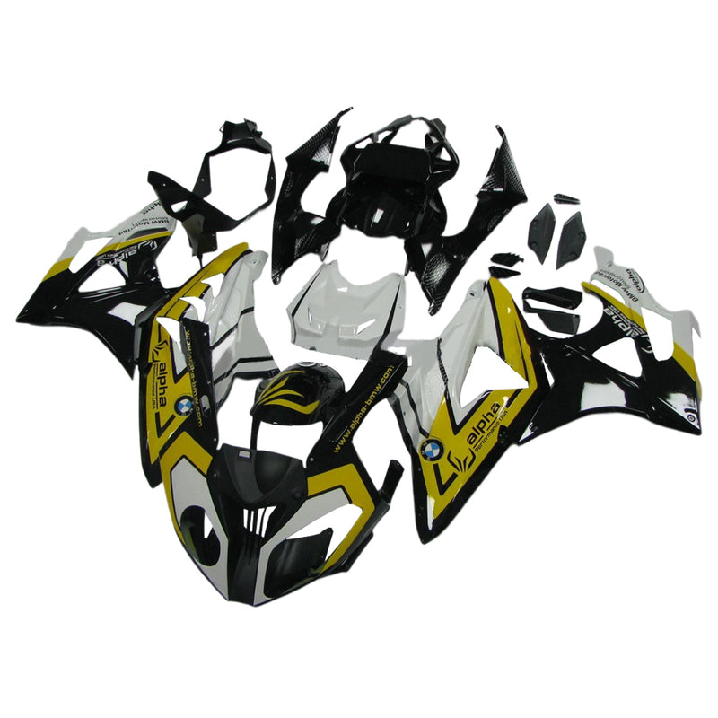 Amotopart BMW S1000RR 2009-2014 kåpesett, karosseri, plast, ABS