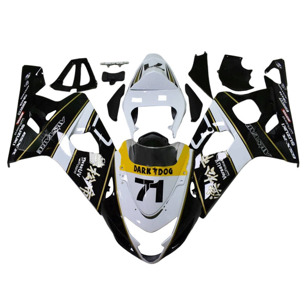 2004-2005 Suzuki GSXR 600/750 K4 Formsprutad kåpa Set Body Plast ABS