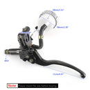 Universal 7/8'' 22 mm frontbremseklutch hovedsylinder reservoarspak Sølv Generisk