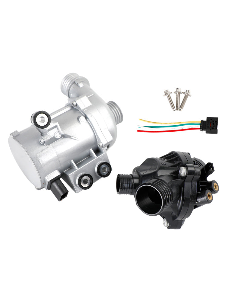 2008-2010 BMW 528i (2008 528xi) Elektrisk vattenpump med termostat och skruv 11517586925 11537549476