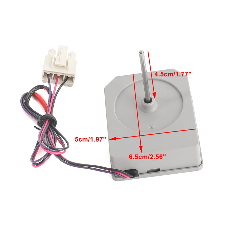 DC 12V kjøleskap omvendt roterende viftemotor for Hisense KBL-48ZWT05-1204B