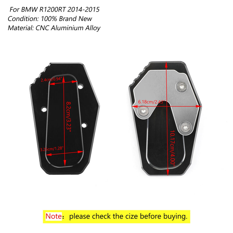 Moottoripyörän sivuteline Kickstand tyynyn jatkolevy BMW R1200RT 14-15 Generic