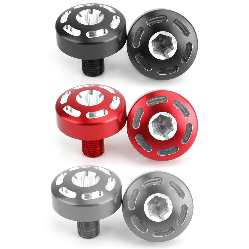 Pair CNC Alu Frame Plug Cap for Ducati Scrambler 400/800/1100 Hypermotard 15-20