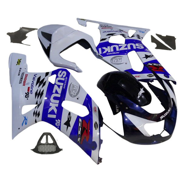 Amotopart Suzuki GSXR1000 2000-2002 K1 K2 kåpa Set Body Plast ABS