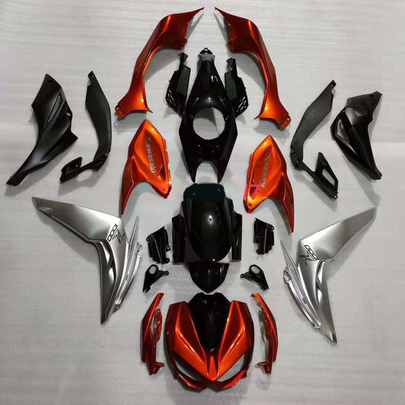 Amotopart kåpa Set för Kawasaki Z1000 2014-2017 Body Plastic ABS