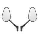 Novo espelho retrovisor preto esquerdo e direito para motocicleta cruiser chopper M10 10mm genérico