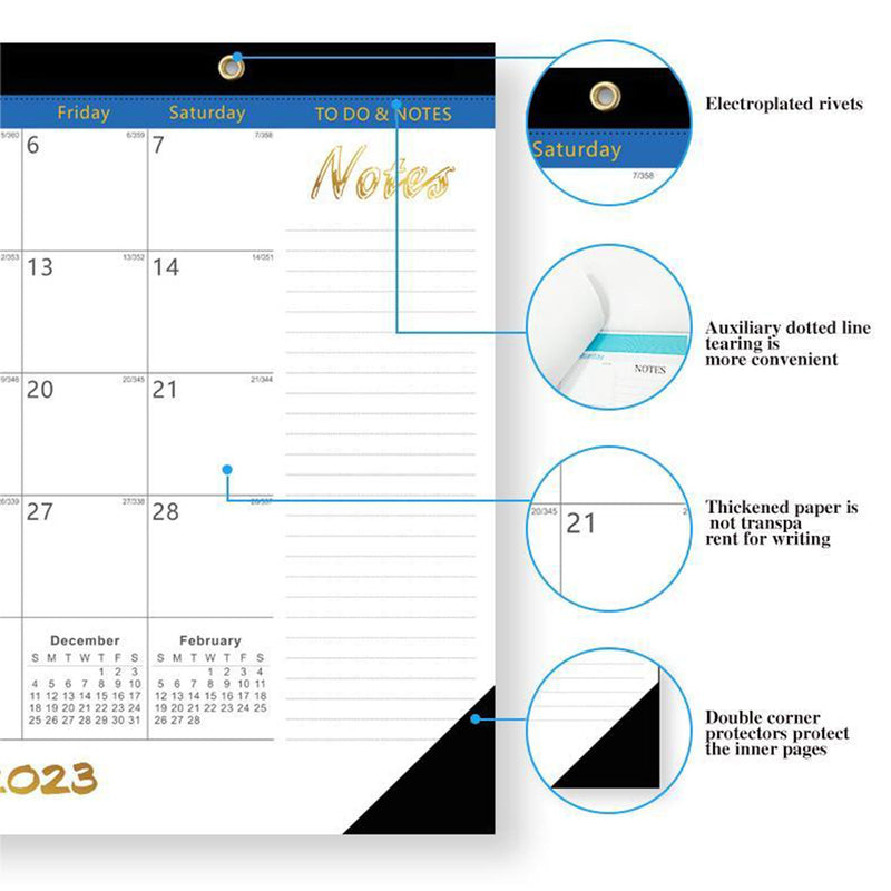 2022.7-2023.12 Kalender Brownline Home Office Monatlicher Schreibtischunterlagenkalender