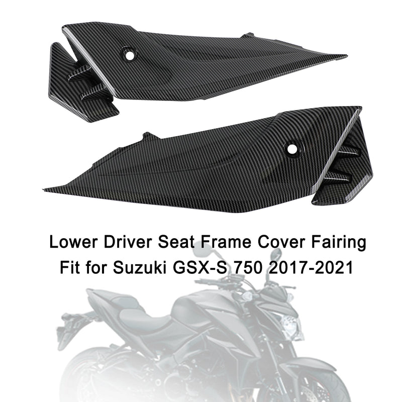 Cubierta inferior del marco del asiento del conductor para Suzuki GSXS GSX-S750 2017-2021 Genérico