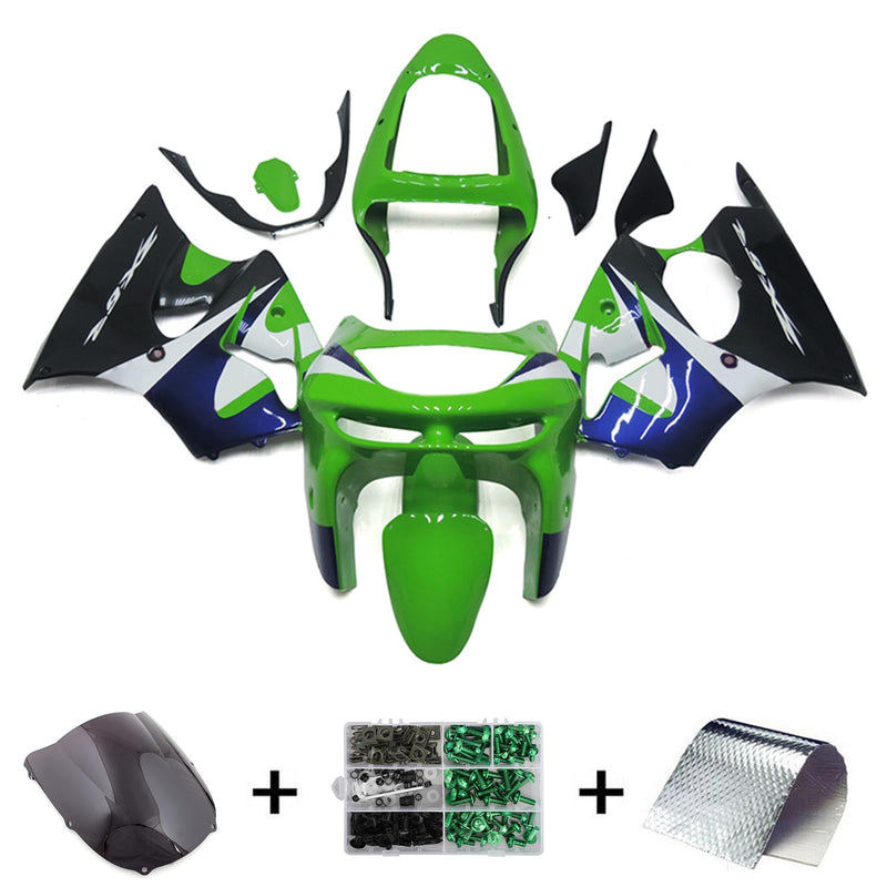 Amotopart kåpa set för Kawasaki ZX6R 1998-1999, kropp, plast, ABS