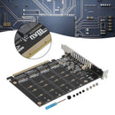 Placa de expansão do adaptador M.2 NVME SSD para PCI-E 4.0 X16 suporta PH44 2280 2242