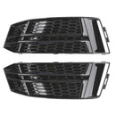 Černý kryt mlhového světla vhodný pro Audi A4 B9 S-Line 2016-2018 maska ​​nárazníku